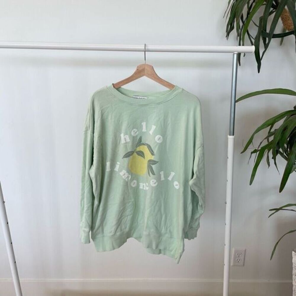 Wildfox Hello Lemoncello Oversized Sweatshirt